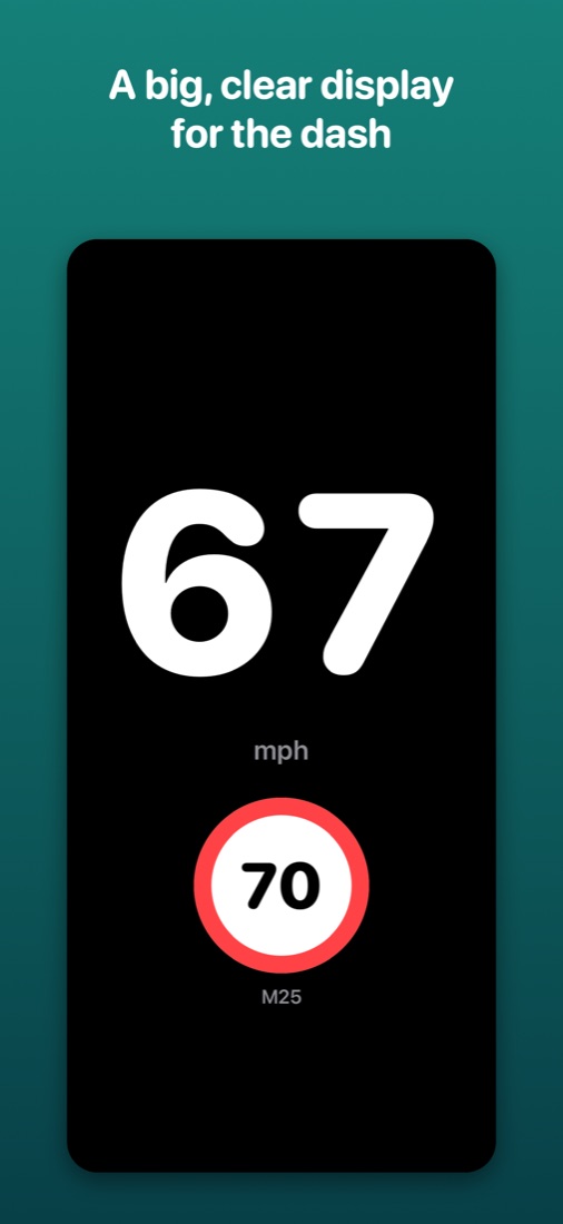 Large driving-mode display